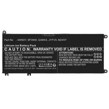 Batteria RAYOVAC CoreParts MBXDE-BA0274 per Dell Inspiron 13 (56,00 Wh, 15,2 V, 3685 mAh)