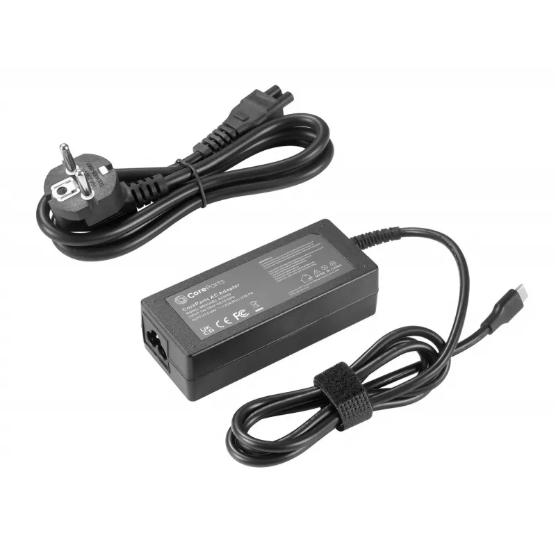 Alimentatore/inverter per interni CoreParts MBXUSBC-AC0009 65 W nero