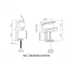 Morsetto da tavolo MicroConnect MC-DESKMOUNTW per ciabatte