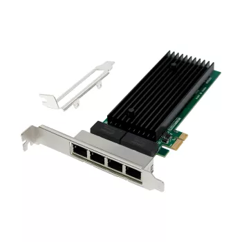 Scheda di rete PCIe x1 MicroConnect MC-PCIEX1-82575-Q con controller Intel 82575