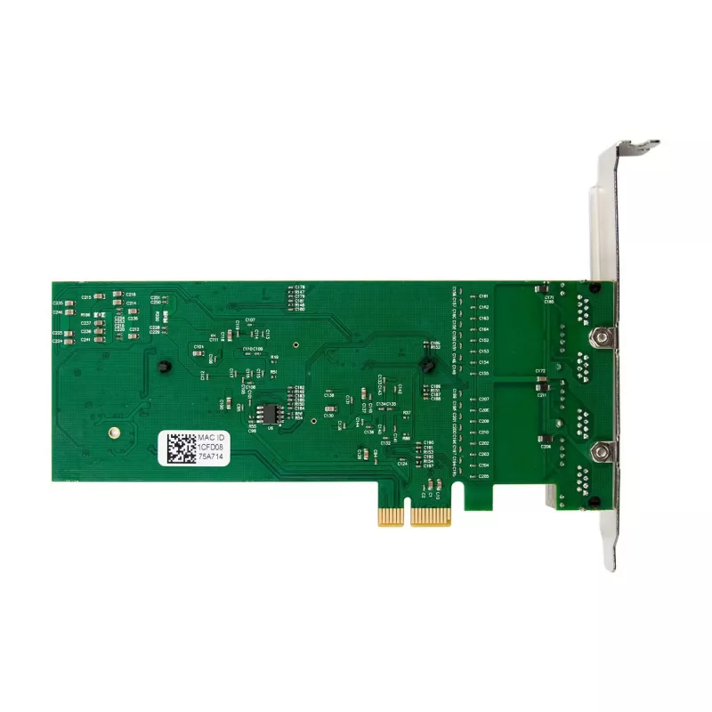 Scheda di rete PCIe x1 MicroConnect MC-PCIEX1-82575-Q con controller Intel 82575
