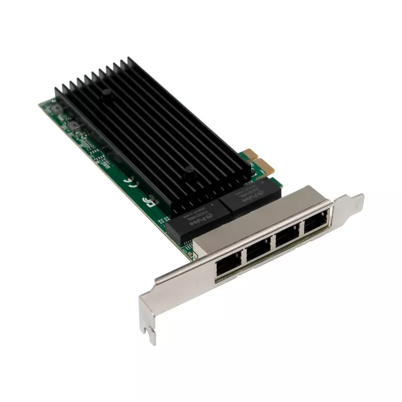 Scheda di rete PCIe x1 MicroConnect MC-PCIEX1-82575-Q con controller Intel 82575