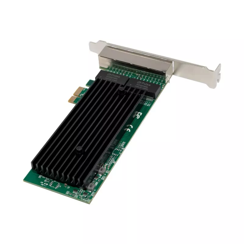 Scheda di rete PCIe x1 MicroConnect MC-PCIEX1-82575-Q con controller Intel 82575