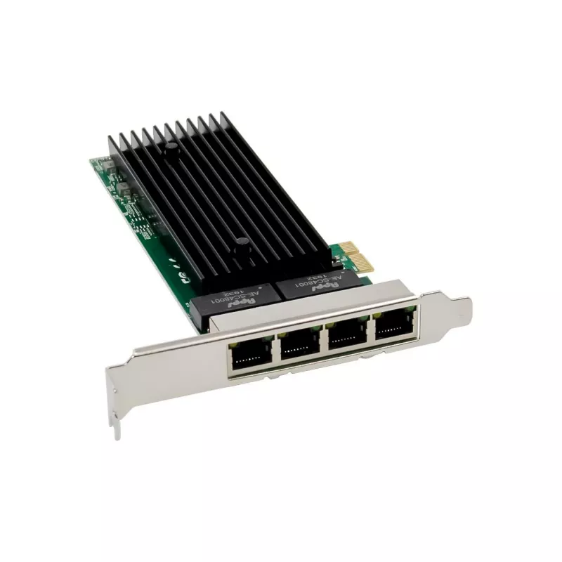 MicroConnect MC-PCIEX1-82576-Q Scheda di rete Gigabit a quattro porte, PCIe x1, Intel 82576