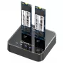 CoreParts MS-CLONER-NVME docking station per unità di memoria USB 3.2 Gen 2 (3.1 Gen 2) Type-C nero