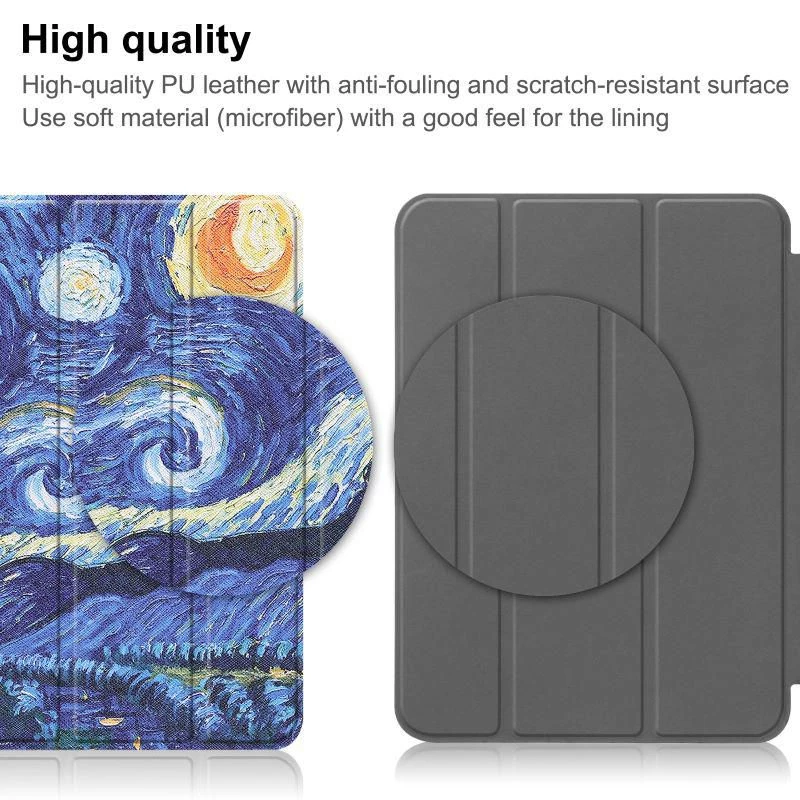 CoreParts TABX-IP10-COVER13 Custodia rigida a tre ante per iPad 10a generazione, stile Starry Sky