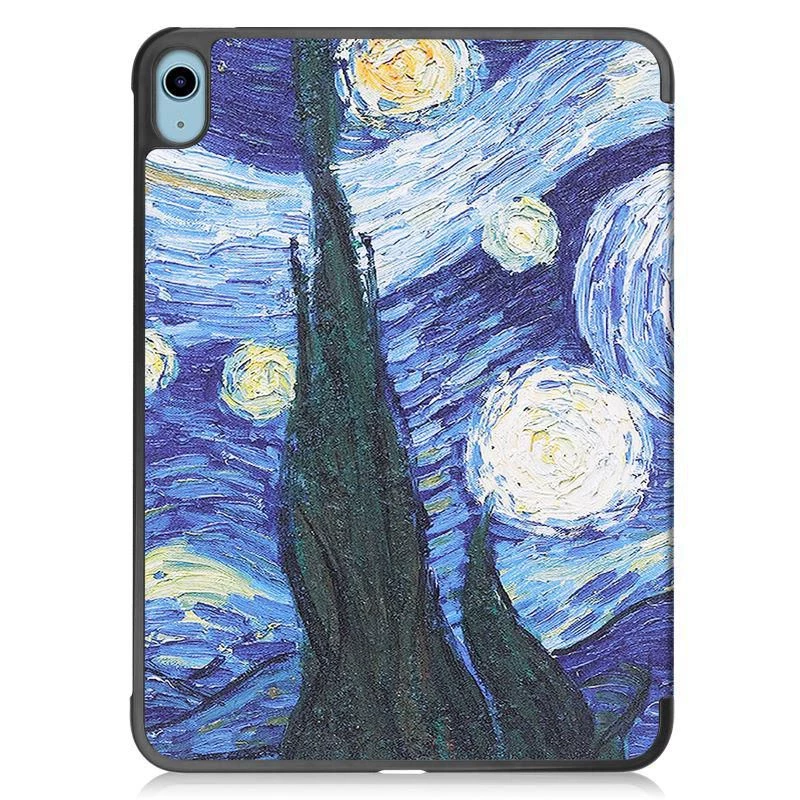 CoreParts TABX-IP10-COVER13 Custodia rigida a tre ante per iPad 10a generazione, stile Starry Sky