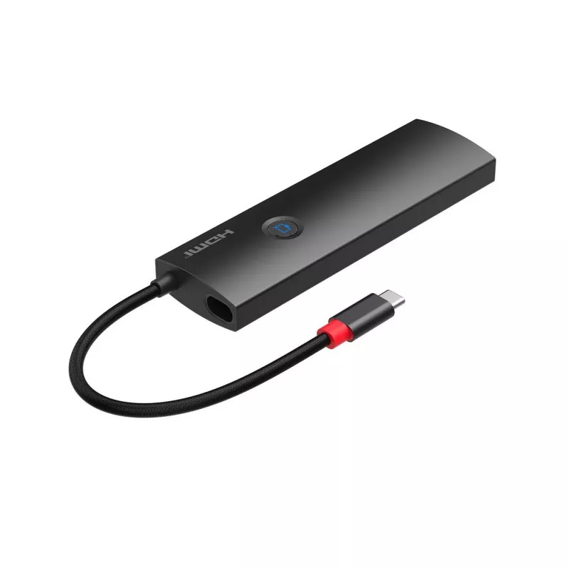 MicroConnect USB3.2CCOM20 Mini dock da USB-C a HDMI, 4K 60Hz, RJ45, 3x USB-A