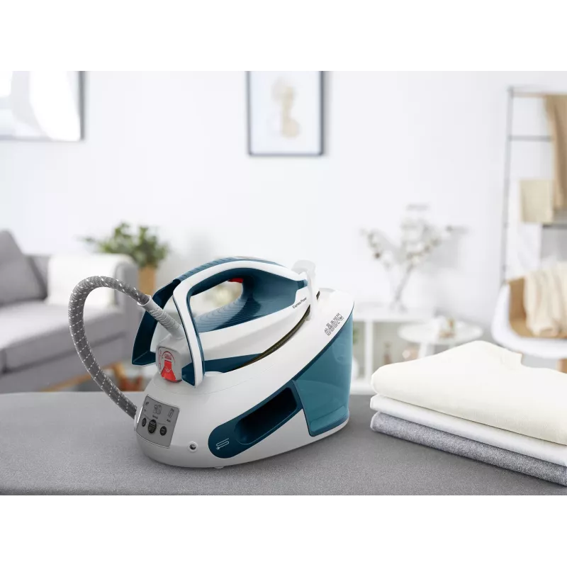 Tefal Express Power SV8111 1,8 l suola Durilium AirGlide Autoclean blu, bianco
