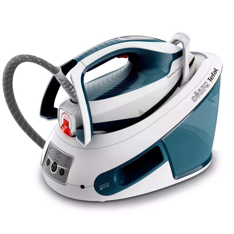 Tefal Express Power SV8111 1,8 l suola Durilium AirGlide Autoclean blu, bianco