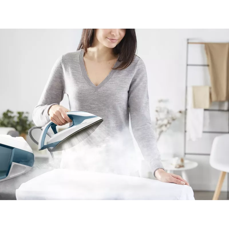 Tefal Express Power SV8111 1,8 l suola Durilium AirGlide Autoclean blu, bianco