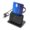 j5create JUR261 supporto USB™ Smart Card / CAC Reader, USB Type-A/USB Type-C, nero, 95 g