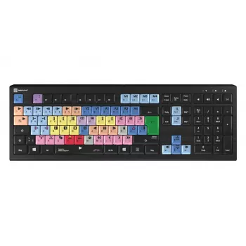 Tastiera Logickeyboard Avid Media Composer ASTRA 2 con retroilluminazione PC tedesco (LKB-MCOM4-A2PC-DE)