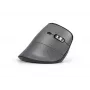 Mouse BakkerElkhuizen FastForward Pro, per destrimani, design verticale, ottico, RF wireless + Bluetooth + USB Type-C, 5000 DPI, nero, grigio