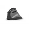 Mouse BakkerElkhuizen FastForward Pro, per destrimani, design verticale, ottico, RF wireless + Bluetooth + USB Type-C, 5000 DPI, nero, grigio