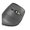 Mouse BakkerElkhuizen FastForward Pro, per destrimani, design verticale, ottico, RF wireless + Bluetooth + USB Type-C, 5000 DPI, nero, grigio