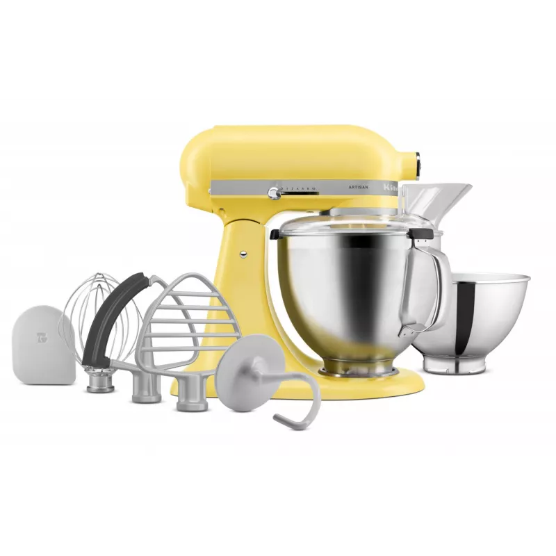 KitchenAid 5KSM195PSEBT robot da cucina 300 W acciaio inox, giallo