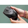 BakkerElkhuizen Handshake Mouse Left, per mancini, design verticale, ottico, RF Wireless + Bluetooth + USB Type-C, 6400 DPI, nero, grigio