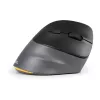 BakkerElkhuizen PRF Pro Mouse destro, per destrimani, design verticale, ottico, RF Wireless + Bluetooth + USB Type-C, 2400 DPI, nero, grigio