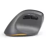 BakkerElkhuizen PRF Pro Mouse sinistro, per mancini, design verticale, ottico, RF Wireless + Bluetooth + USB Type-C, 2400 DPI, nero, grigio