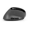 BakkerElkhuizen MidWay Mouse sinistro, per mancini, design verticale, ottico, RF Wireless + Bluetooth + USB Type-C, 2400 DPI, grigio, nero