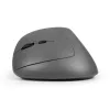 BakkerElkhuizen MidWay Mouse sinistro, per mancini, design verticale, ottico, RF Wireless + Bluetooth + USB Type-C, 2400 DPI, grigio, nero