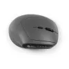 BakkerElkhuizen MidWay Mouse sinistro, per mancini, design verticale, ottico, RF Wireless + Bluetooth + USB Type-C, 2400 DPI, grigio, nero