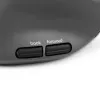 BakkerElkhuizen MidWay Mouse sinistro, per mancini, design verticale, ottico, RF Wireless + Bluetooth + USB Type-C, 2400 DPI, grigio, nero
