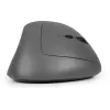 BakkerElkhuizen MidWay Mouse destro, per destrimani, design verticale, ottico, RF Wireless + Bluetooth + USB Type-C, 2400 DPI, grigio, nero