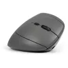 BakkerElkhuizen MidWay Mouse destro, per destrimani, design verticale, ottico, RF Wireless + Bluetooth + USB Type-C, 2400 DPI, grigio, nero