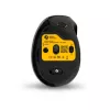 BakkerElkhuizen MidWay Mouse destro, per destrimani, design verticale, ottico, RF Wireless + Bluetooth + USB Type-C, 2400 DPI, grigio, nero