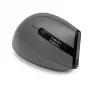 BakkerElkhuizen Grip Pro Mouse, per destrimani, design verticale, ottico, RF Wireless, 2400 DPI, grigio, nero, giallo