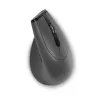 BakkerElkhuizen Grip Pro Mouse, per destrimani, design verticale, ottico, RF Wireless, 2400 DPI, grigio, nero, giallo