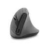 BakkerElkhuizen Grip Pro Mouse, per destrimani, design verticale, ottico, RF Wireless, 2400 DPI, grigio, nero, giallo