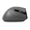 BakkerElkhuizen Grip Pro Mouse, per destrimani, design verticale, ottico, RF Wireless, 2400 DPI, grigio, nero, giallo