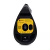 BakkerElkhuizen Grip Pro Mouse, per destrimani, design verticale, ottico, RF Wireless, 2400 DPI, grigio, nero, giallo