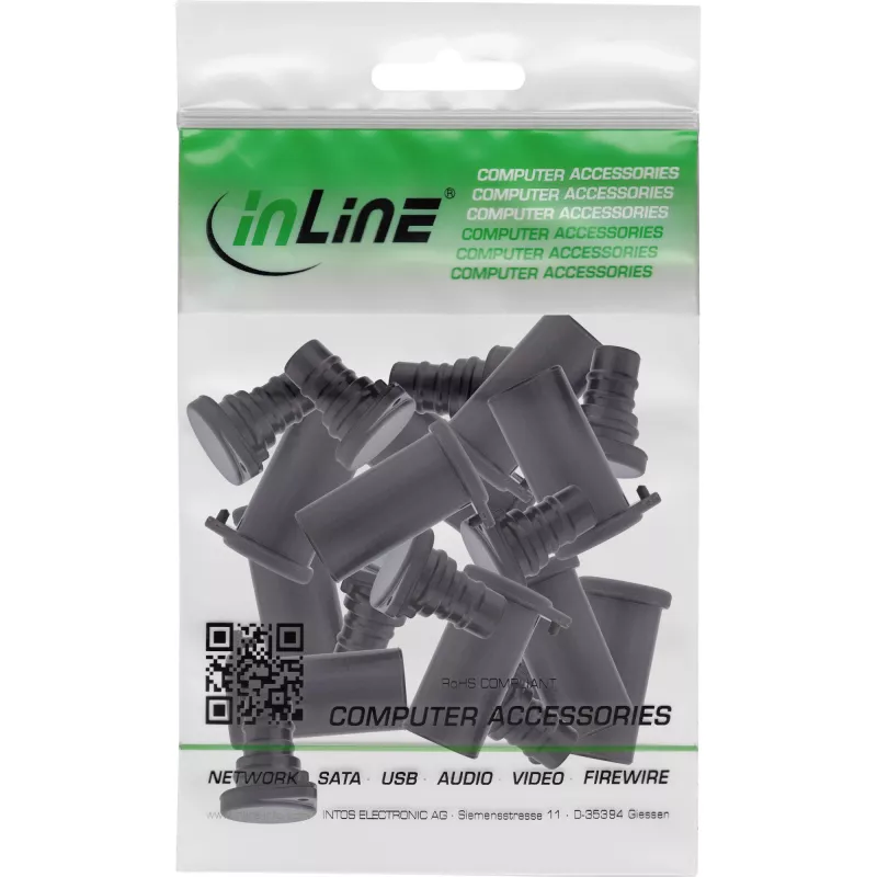 InLine 94030 Cappucci antipolvere per connettori solari fotovoltaici, set da 10