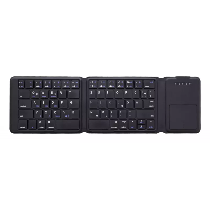 InLine 55379B Tastiera universale Bluetooth QWERTZ tedesco nero