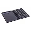 InLine 55379G Tastierino numerico Bluetooth con touchpad e display, pieghevole, nero