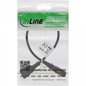 InLine 16934L Cavo di alimentazione nero 0,5 m IEC C13 IEC C14