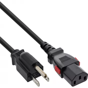 InLine 16951U Cavo di alimentazione nero 1 m IEC C13 NEMA 5-15P