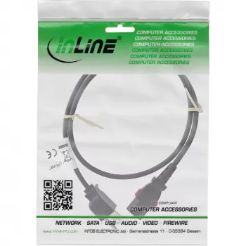 InLine 16951U Cavo di alimentazione nero 1 m IEC C13 NEMA 5-15P