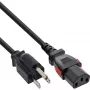 InLine 16952U Cavo di alimentazione nero 2 m IEC C13 NEMA 5-15P