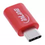 Adattatore di cambio sesso InLine 31650 – USB-C a USB-C, rosso, 0,003 kg
