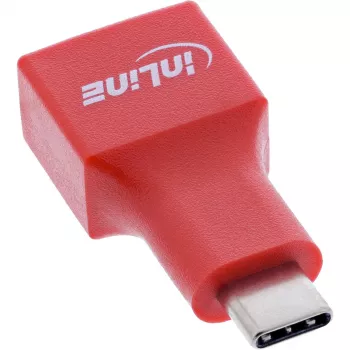 Adattatore cavo InLine 31651 USB-C a USB-A, USB 2.0, rosso