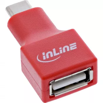 Adattatore cavo InLine 31651 USB-C a USB-A, USB 2.0, rosso