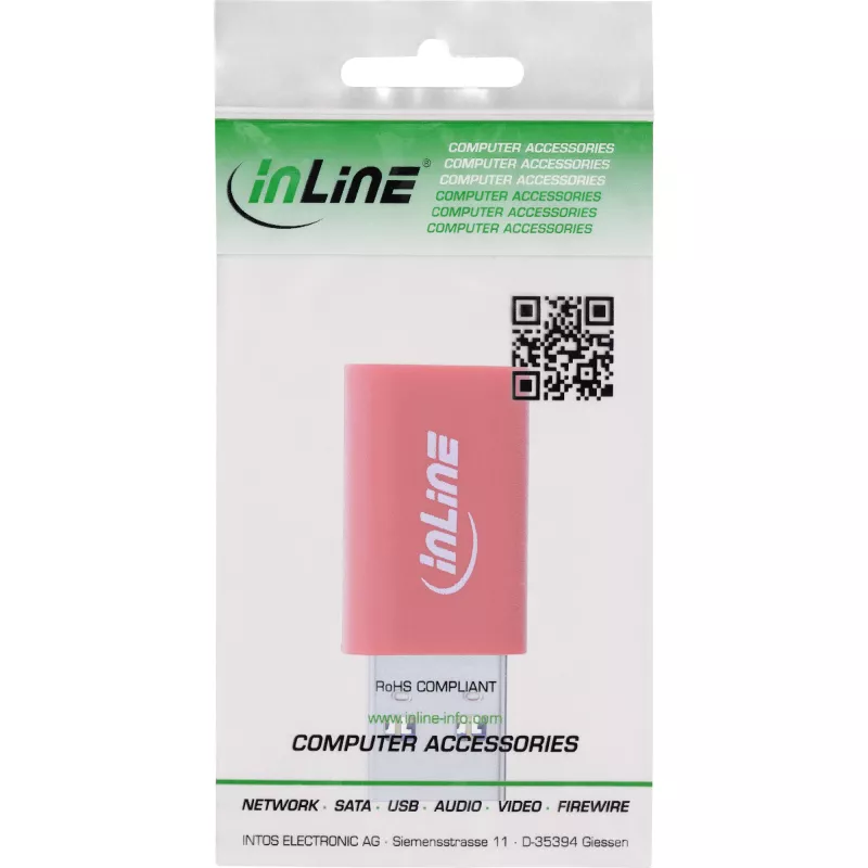 InLine 31652 Adattatore cavo USB-A USB-C rosso