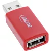 Adattatore di cambio sesso InLine 31653 USB-A a USB-A, USB 2.0, rosso