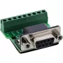 InLine 92501C Connettore cavo morsettiera / D-Sub 9 nero, verde