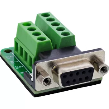 InLine 92501E Connettore cavo morsettiera / D-Sub 9 nero, verde